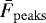 $\bar{F}_{\mathrm{peaks}}$