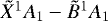 $\tilde{X}^1A_1-\tilde{B}^1A_1$