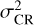 $ \sigma ^2_\mathrm{CR} $