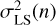 $ \sigma ^2_\mathrm{LS}(n) $