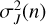 $ \sigma ^2_{ J}(n) $