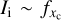 $ I_\mathrm{i} \sim f_{x_\mathrm{c}} $