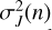 $ \sigma ^2_{ J}(n) $