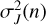 $ \sigma ^2_{ J}(n) $