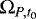 $\mathrm{\Omega}_{P, t_0}$