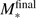 $ M_\ast^\text{final} $