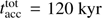 $ t_\text{acc}^\text{tot}=120\;\text{kyr} $