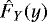 $\hat{F}_Y(y)$