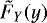 $\tilde{F}_Y(y)$