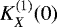 $K^{(1)}_X(0)$