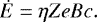 \begin{equation*} \dot{E}= \eta ZeBc. \end{equation*}