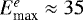 $E^e_{\textrm{max}}\approx 35$