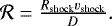 ${\cal R}=\frac{R_{\textrm{shock}} v_{\textrm{shock}}}{D}. $