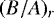 $(B/A)_r$