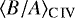$\langle B/A \rangle_{\textrm{C\,IV}}$
