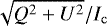 $\sqrt{Q^2&#x002B;U^2} / I_{\mathrm{c}}$