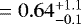 $= 0.64^{&#x002B;1.1}_{-0.1}$