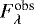 $F_{\lambda}^{\text{obs}}$