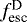 $f_{\text{esc}}^{\text{D}}$