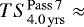 $TS^{\rm{Pass}\,7}_{4.0\,{\rm{yrs}}} \approx$