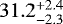 $31.2_{-2.3}^{&#x002B;2.4}$