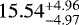 $15.54_{-4.97}^{&#x002B;4.96}$