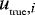 $u_{_{\textrm{true}},i}$