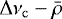 ${{\mathrm \Delta}}\nu_{\mathrm c}-\bar\rho$