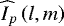 $\widehat{I}_p\left(l,m\right)$