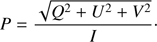$$ P=\frac{\sqrt{Q^2+U^2+V^2}}I. $$
