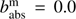 $ b_\text{abs}^\mathrm m=0.0 $