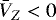 $\bar{V}_Z < 0$