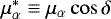 $\mu_{\alpha}^* \equiv\mu_{\alpha}\cos\delta$