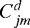 $C^{d}_{jm}$