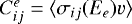 $C_{ij}^{e}=\langle \sigma_{ij}(E_{e}) v\rangle$