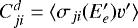$C_{ji}^{d}=\langle \sigma_{ji}(E^{\prime}_{e}) v^{\prime}\rangle$