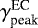 $\gamma^{\textrm{EC}}_{\textrm{peak}}$