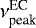 $\nu^{\textrm{EC}}_{\textrm{peak}}$