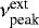 $\nu^{\textrm{ext}}_{\textrm{peak}} $