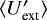 $\langle U&#x0027;_{\textrm{ext}} \rangle$