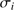 $ \sigma _i $