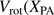 $ V_\mathrm{rot}(X_\mathrm{PA} $
