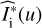 $ \widehat{I_\mathrm i^\ast}{(u)} $