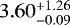 $3.60^{&#x002B;1.26}_{-0.09}$