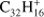 ${{\text{C}}_{32}}\text{H}_{16}^{+}$