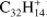 ${{\text{C}}_{32}}\text{H}_{14}^{+}$