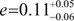 $e\,{=}\,0.11^{+0.05}_{-0.06}$