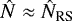 $\hat{N} \approx \hat{N}_{\textrm{RS}}$