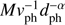 $ M\nu_\text{ph}^{-1}d_\text{ph}^{-\alpha} $