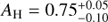 $ A_\mathrm H=0.75_{-0.10}^{+0.05} $
